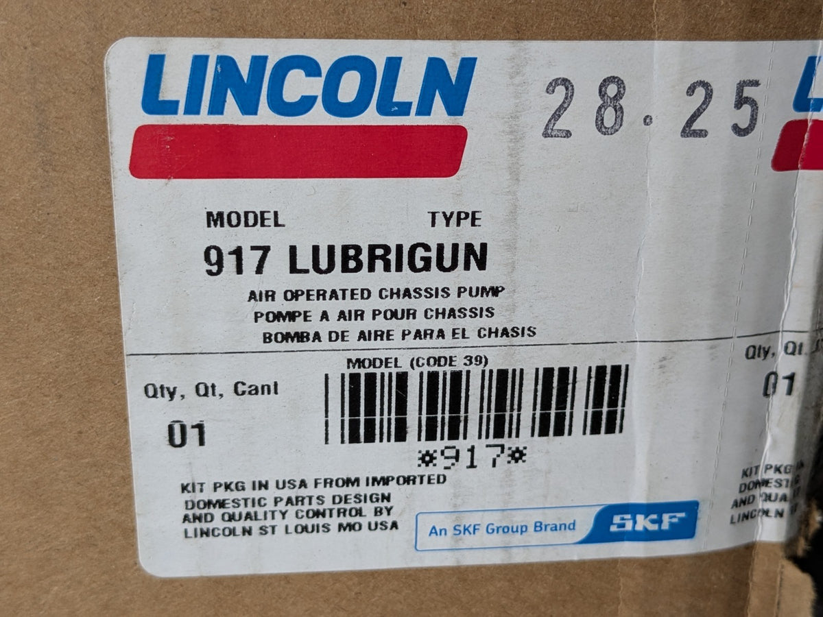 Lincoln High Pressure Pneumatic Grease Pump Kit for 16 Gal. Drum Model 917
