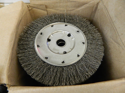 OSBORN 6" OD, 1/2 & 5/8" Arbor Hole, Crimped Steel Wheel Brush 12pk 0002140400