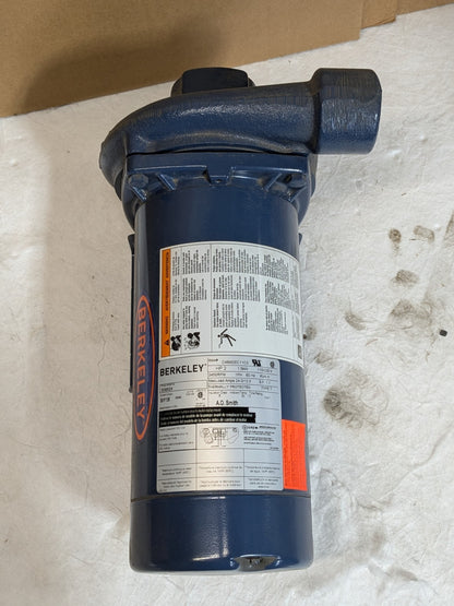 Berkeley High Head Straight Centrifugal Pump 2 HP 115/230v 1 Ph. S39524