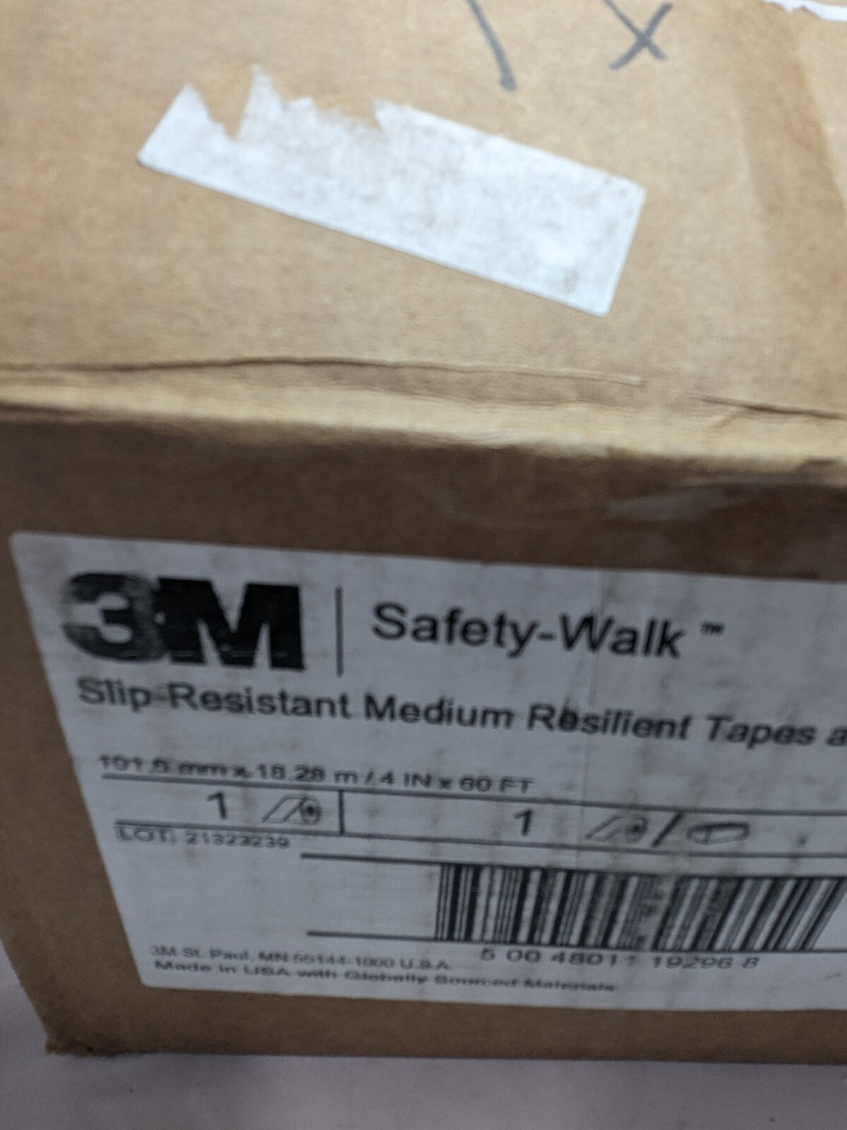 3M Floor & Aisle Marking Tape: 4" Wide, Approx. 60' Long, Vinyl 7000126119