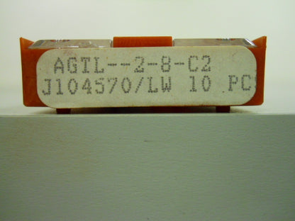 Accupro AGTL-2-8-C2 J104570/LW Carbide Cut-Off Inserts QTY 10