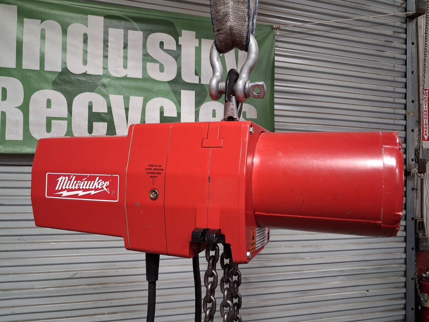 Milwaukee Electric Chain Hoist 2 Ton Cap 10 Ft Lift 115/230v 9572 Parts / Repair