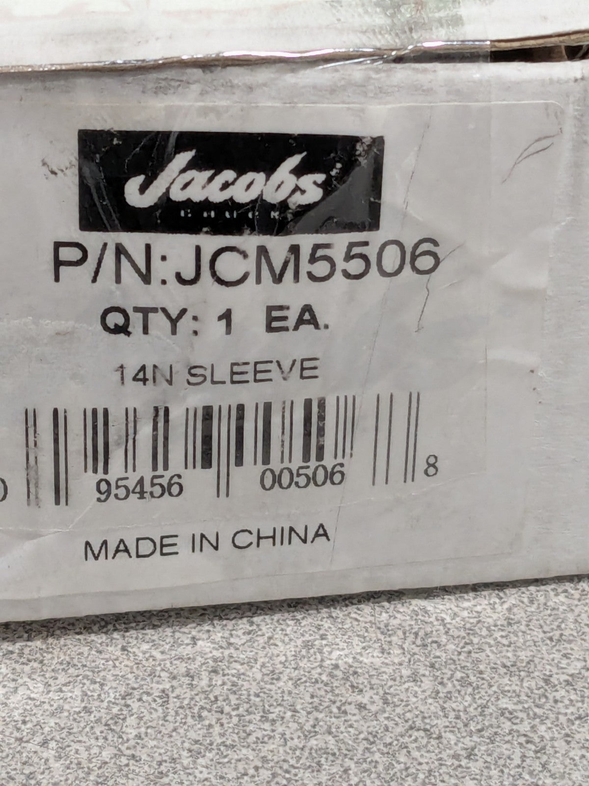 JACOBS Drill Chuck Sleeve: 14N Compatible JCM5506