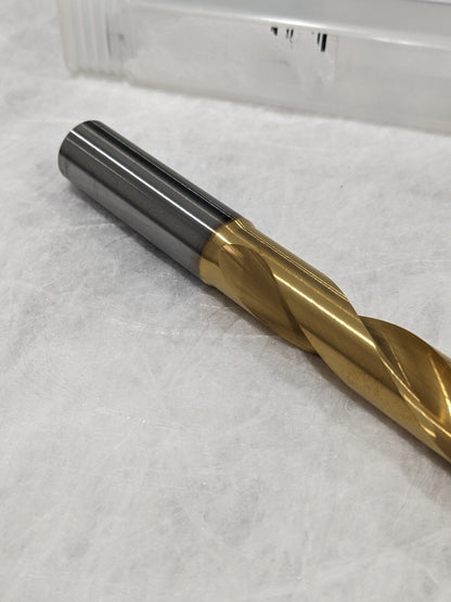 KENNAMETAL Jobber Drill: 13.80 mm Dia, 140 deg Point, Solid Carbide 4149335
