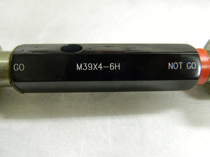 SPI Double End Plug Thread Go/No Go Gage M39x4-6H 34-649-4