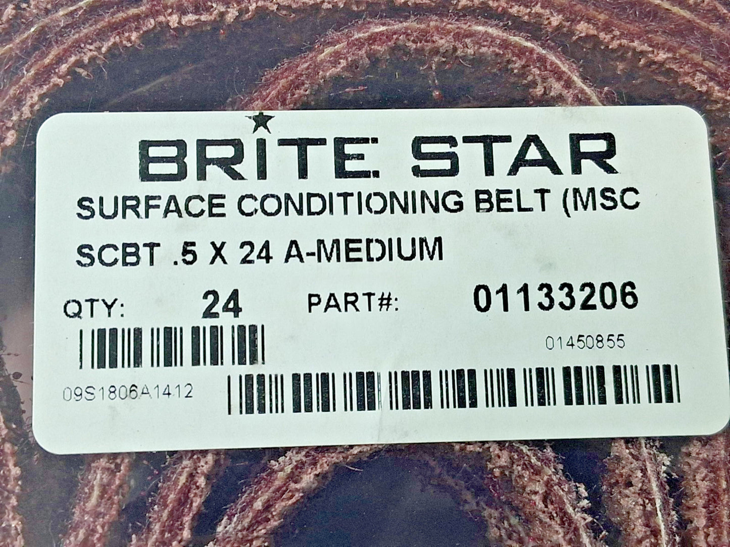 Tru-Maxx Aluminum Oxide Abrasive Belts QTY24 1/2" Wide 24" OAL 01133206