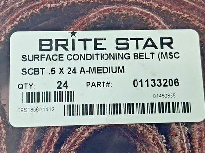 Tru-Maxx Aluminum Oxide Abrasive Belts QTY24 1/2" Wide 24" OAL 01133206
