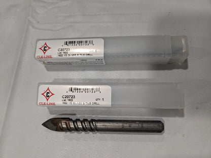 CLE-LINE 2pk 1/2" Straight Shank Carbide Tipped Drill Bit C20723