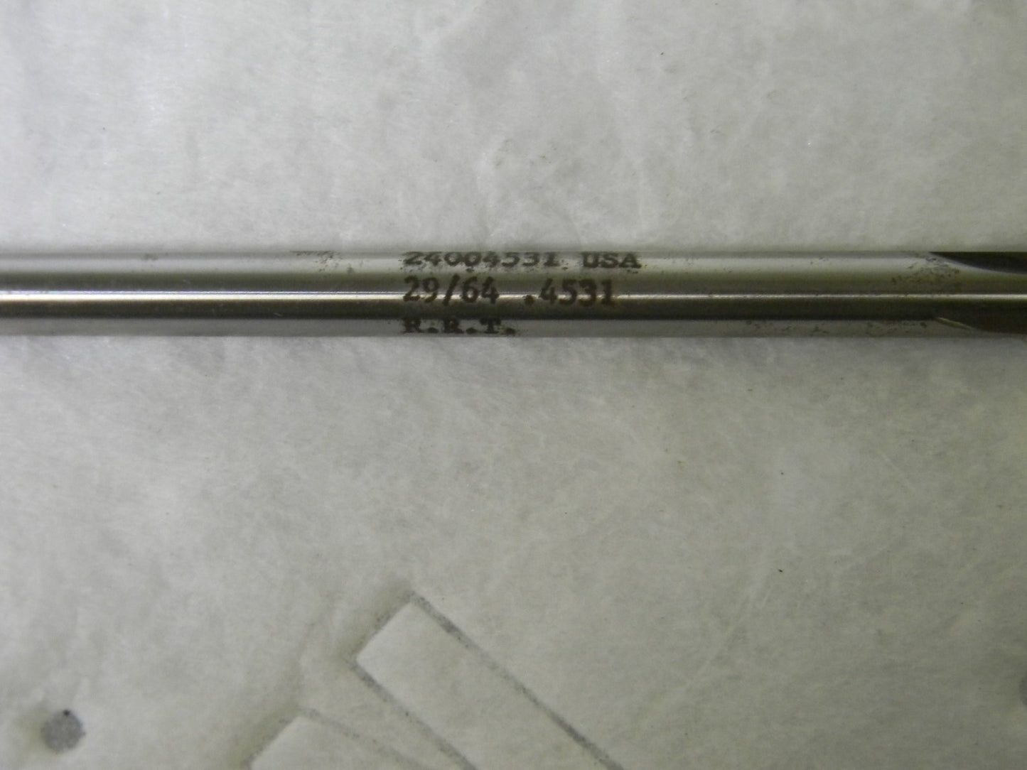 RRT Carbide Tipped Chucking Reamer 29/64 Dia 4Fl Fl Lgth 1-3/4 7 OAL 24004531