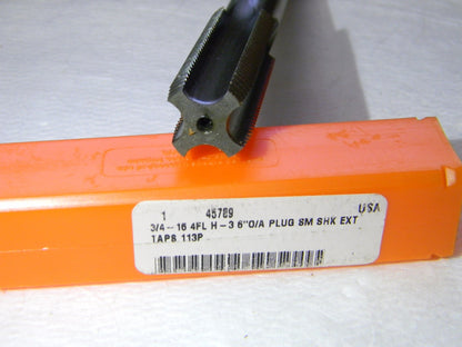 Reiff & Nestor 3/4"-16  X 6" 4FL H-3 Small Shank Extension Tap 45789