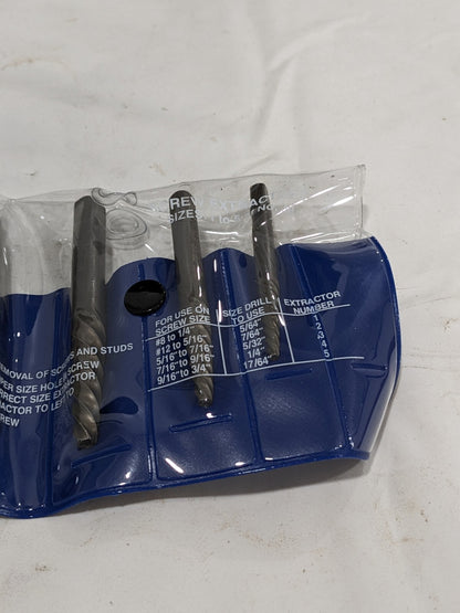 CLEVELAND Spiral Flute Screw Extractor: 4 Pc C00906 INCOMPLETE
