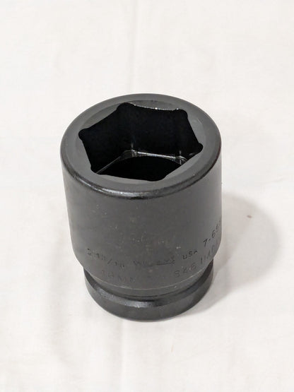 Williams Impact Socket: 1" Drive, 1-13/16" Socket, Hex Drive JHW7-658