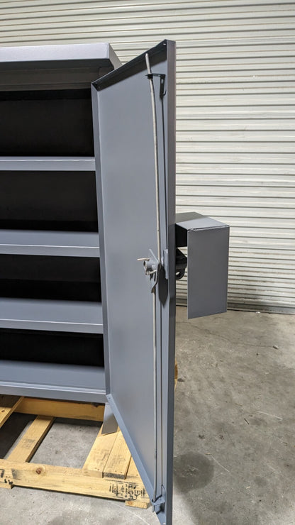 Durham Heavy Duty Job Site Storage Cabinet 3-Shelf 64 x 24 x 62 Scratch N Dent