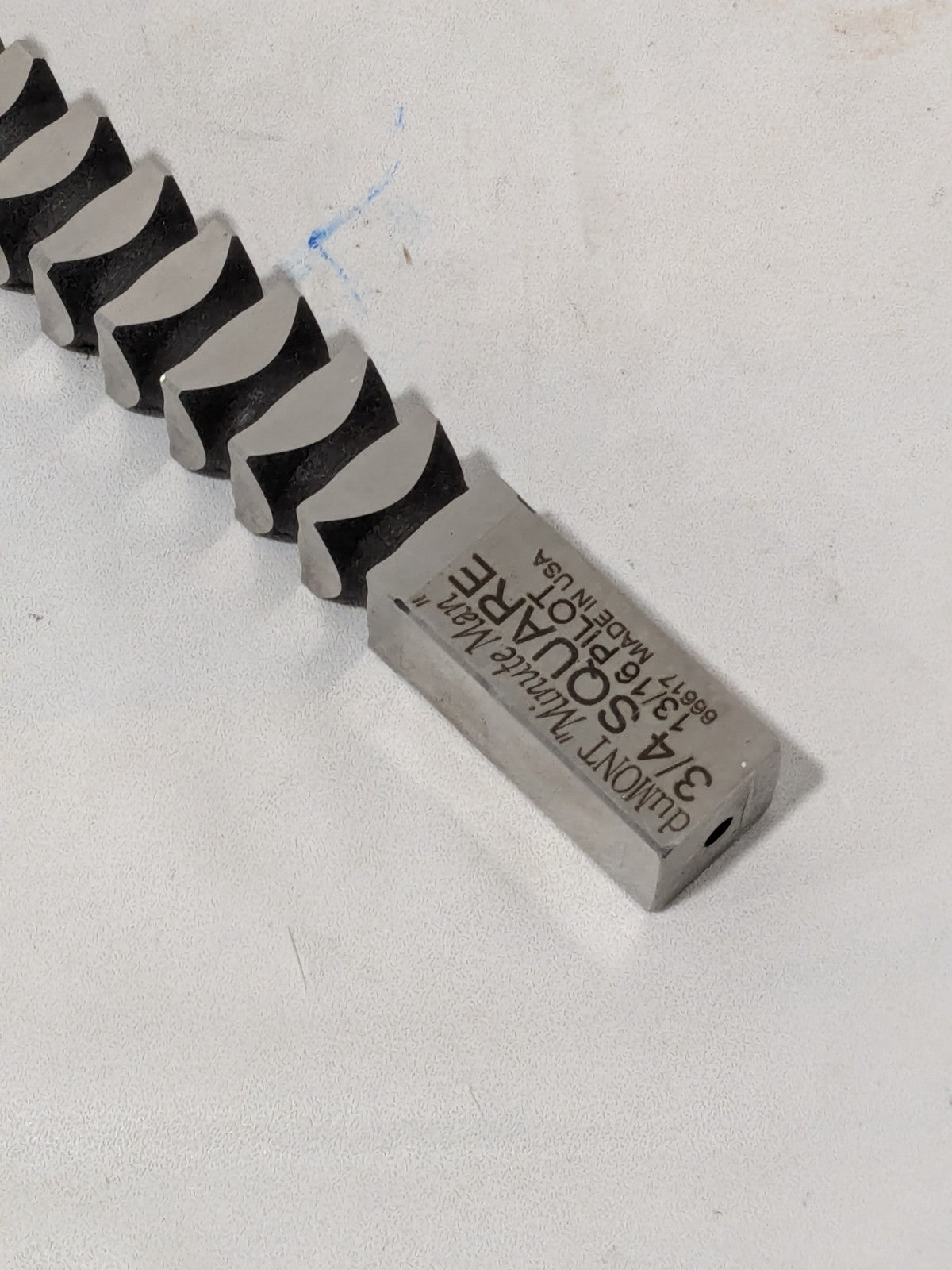 Dumont Square Broach 3/4" x 17-3/4" OAL, 13/16" Pilot Hole Dia 66617