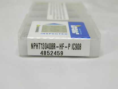 Iscar Carbide Drill Inserts NPHT130408R-HF-P IC908 Qty 10 04852459