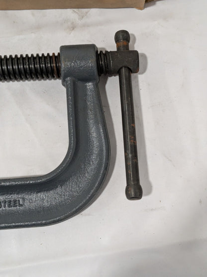 Wilton C-Clamp: 4" Max Opening, 2-3/4" Throat Depth, Regular-Duty 20303