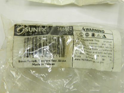 SUNEX TOOLS 3/8" Drive, 3/16" Impact Hex Bit Socket Qty 4 365802