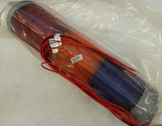 EDWARDS SIGNALING Incandescent Lamp, Amber, Blue, Red Tower Light 102SIN-RBA-G1