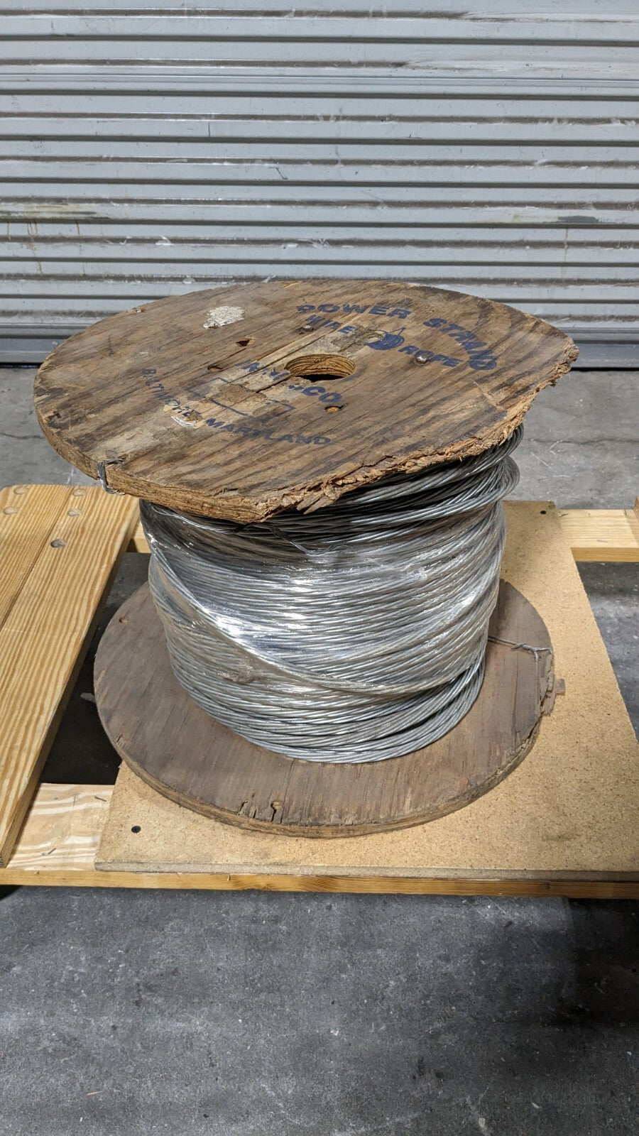 3/8" Diam Aircraft Steel Galvanized Cable 10k Lb Breaking Strength 1 x 7