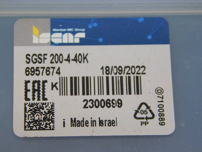 Iscar Slitting cutter 200 mm Cut Diam  14 Teeth SGSF 200-4-40K 2300699