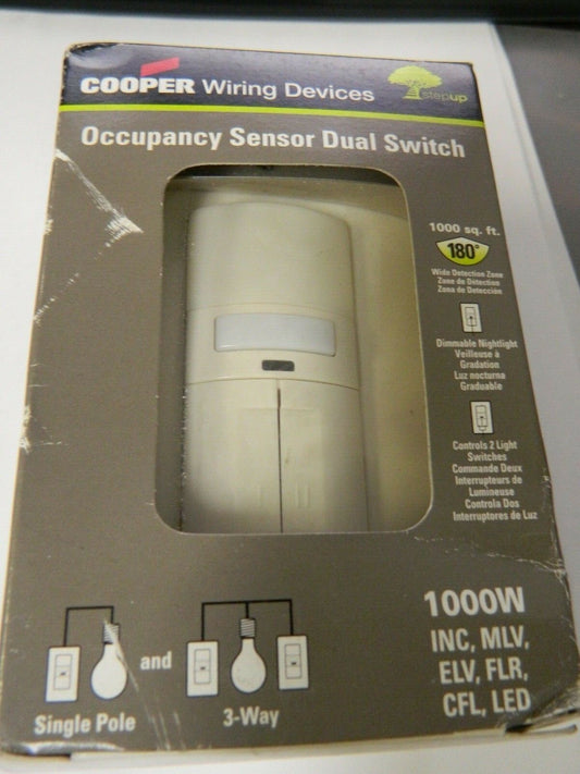 Cooper Wiring 1,000 Square Ft. Cov Infrared Occ Sensor Dual Switch OS310R-LA