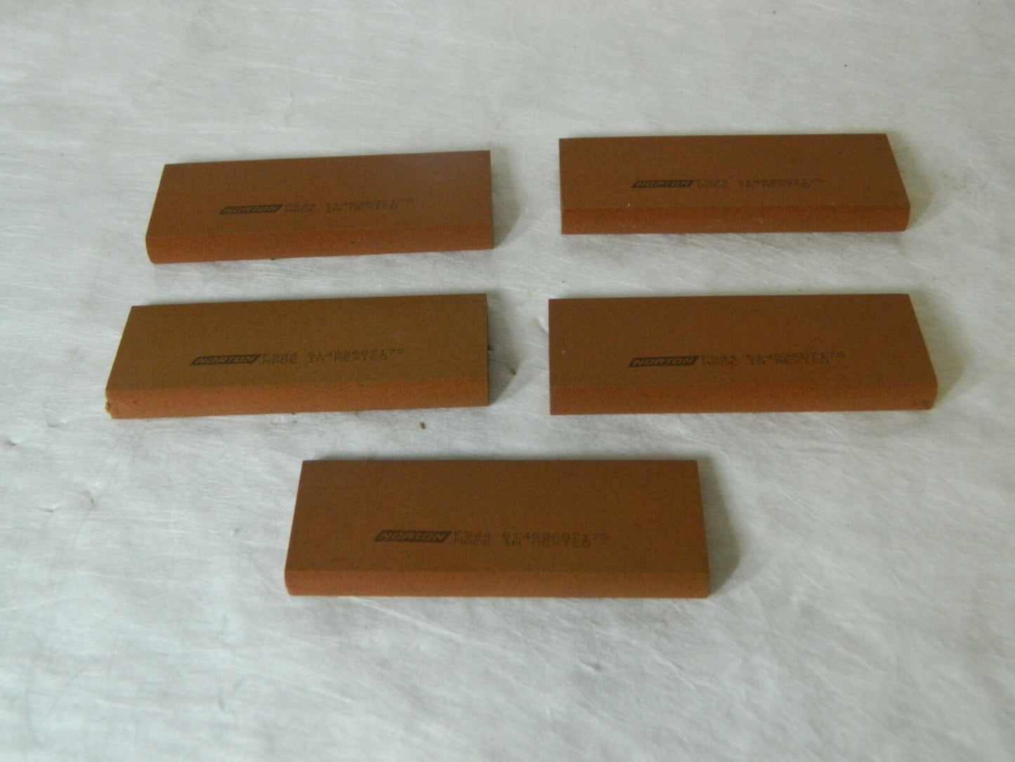 Norton Alum Oxide Sharpening Stone 4-1/2"L 1-3/4"D 1/2" Thick Qty