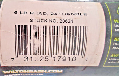 Wilton Sledge Hammer 1.88" Face Dia Steel Head Rubber Handle 20624