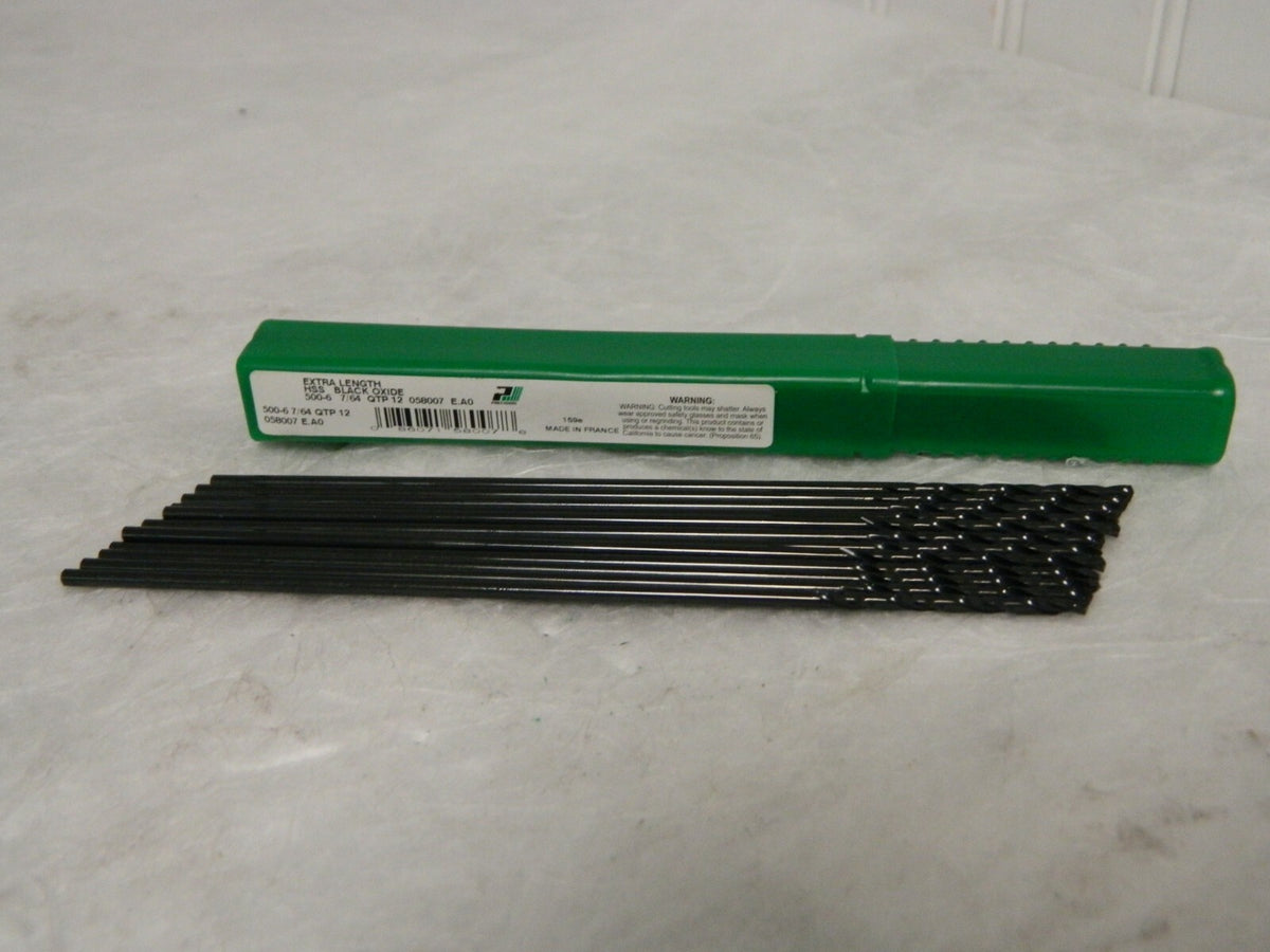 Precision Twist Drill High Speed Steel Aircraft 7/64" Diam 6" OAL Qty