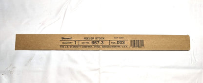 STARRETT  Feeler Gage  0.003" Thick  0.5" Wide  12" Long 667-3  52841 *QTY 5*
