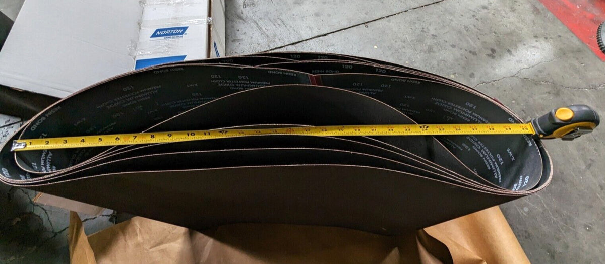 CASE OF 5 Norton Gemini R766X AO Plyweld Abrasive Belts 30"x72" 120G 69957319697