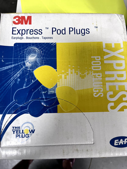 3M Earplugs: 25 dB, Foam, Round, Push-In Stem, Corded 100 pairs