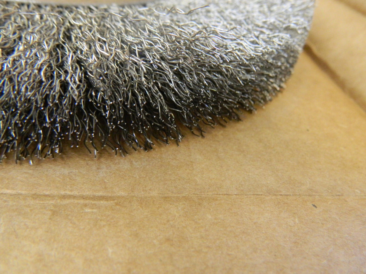 WEILER Wheel Brush: 8" Wheel Dia, Crimped 98537