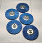 DICO Wheel Brush  4" Dia  3/8" Thick  1/4" Shank   240 Grit   *QTY 5*   7200043
