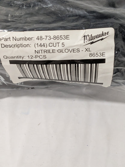 Milwaukee Cut-Resistant Gloves: ANSI Cut A5 Sz XL 12 Pairs 48-73-8653E