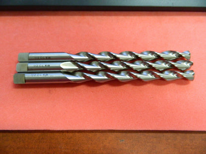 Chicago-latrobe 68832 1/2" Hss Bright 135° Parb Taper Length Drills QTY 3 USA