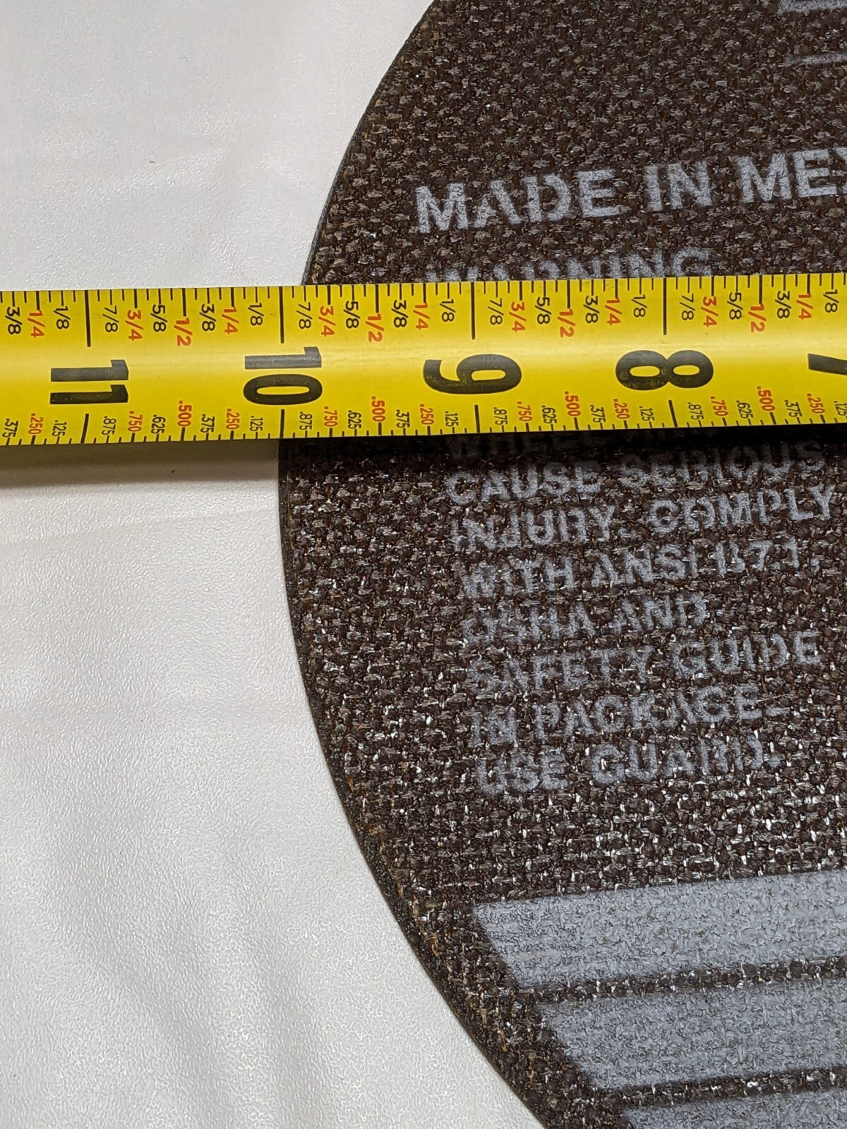 NORTON Cutoff Wheel Type 1 , 10" Dia, 0.0600" Thick, 5/8" Hole, AO 66253149317