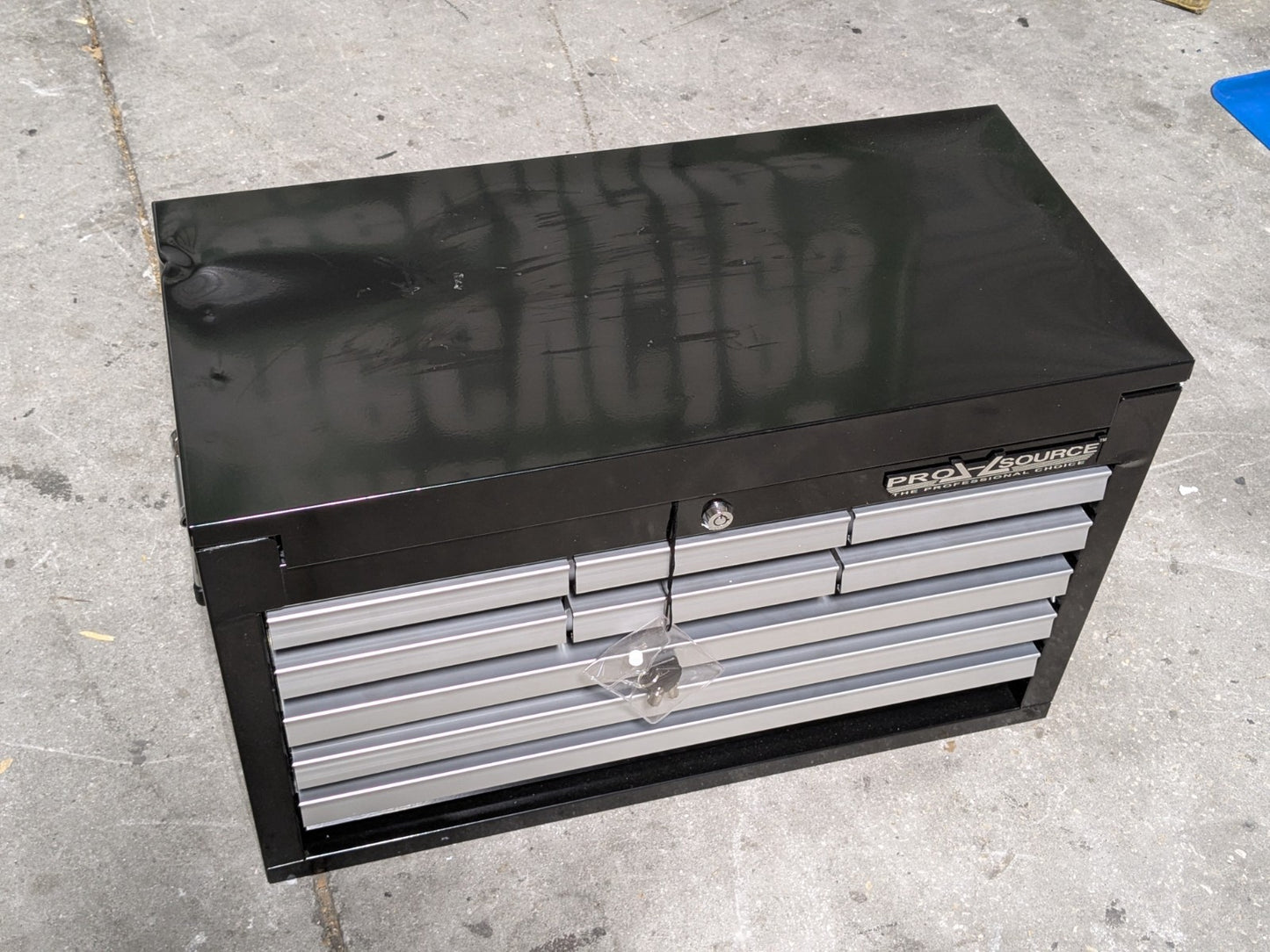 Pro Source Steel Top Chest Tool Box 9 Drawer 26" x 12" x 16" Scratch N Dent