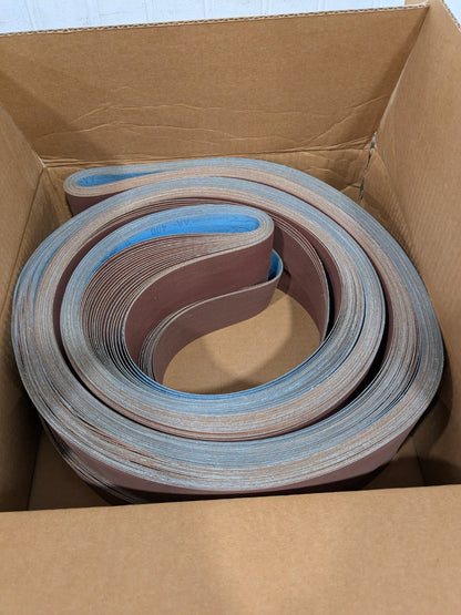 Abrasive Belt: 2" Wide, 132" OAL, 400 Grit, Aluminum Oxide Qty 50 V89400J020132