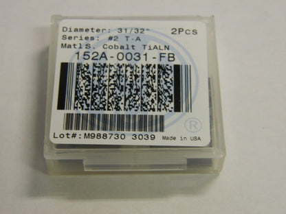 Allied Machine &amp; Engineering Drill Insert 31/32" TIALN Qty. 2 152A-0031