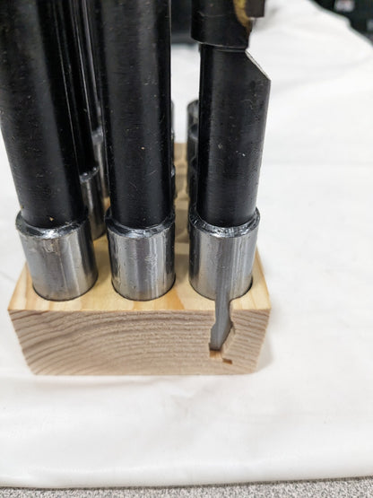 12 Pc Boring Bar Set 7/16 to 13/16" Min Diam, 3-1/8 to 6-1/2" OAL 375-1602