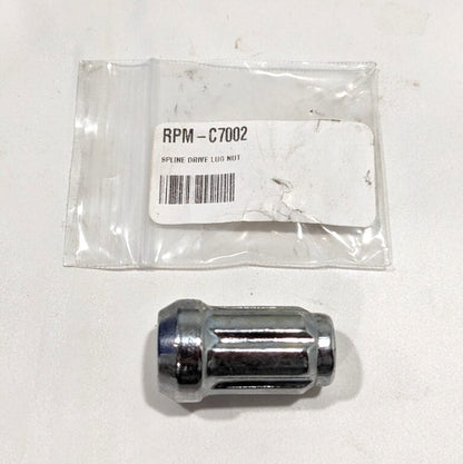 RPM Spline Drive Lug Nuts Chome 7/16-20 *10pcs*  With Deep Socket    C7002 C7301
