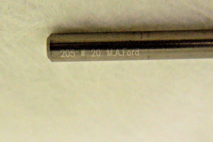 M.A. Ford Twister Stub Drill Bit 0.161" Dia. x "2-1/8" Hi-Tuff Carbide 20516100