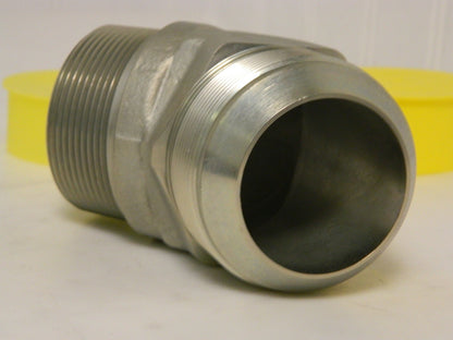Parker 2" Tube OD x 2" NPTF 37° Steel Flared Tube Male 45° Elbow 32 VT