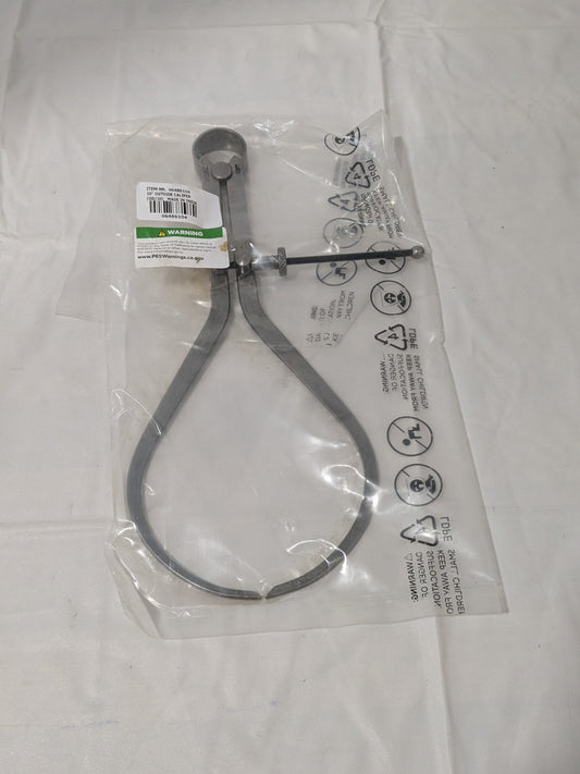 Outside Caliper: 10 Inch Leg, Spring Joint, Steel, Polished OD/10