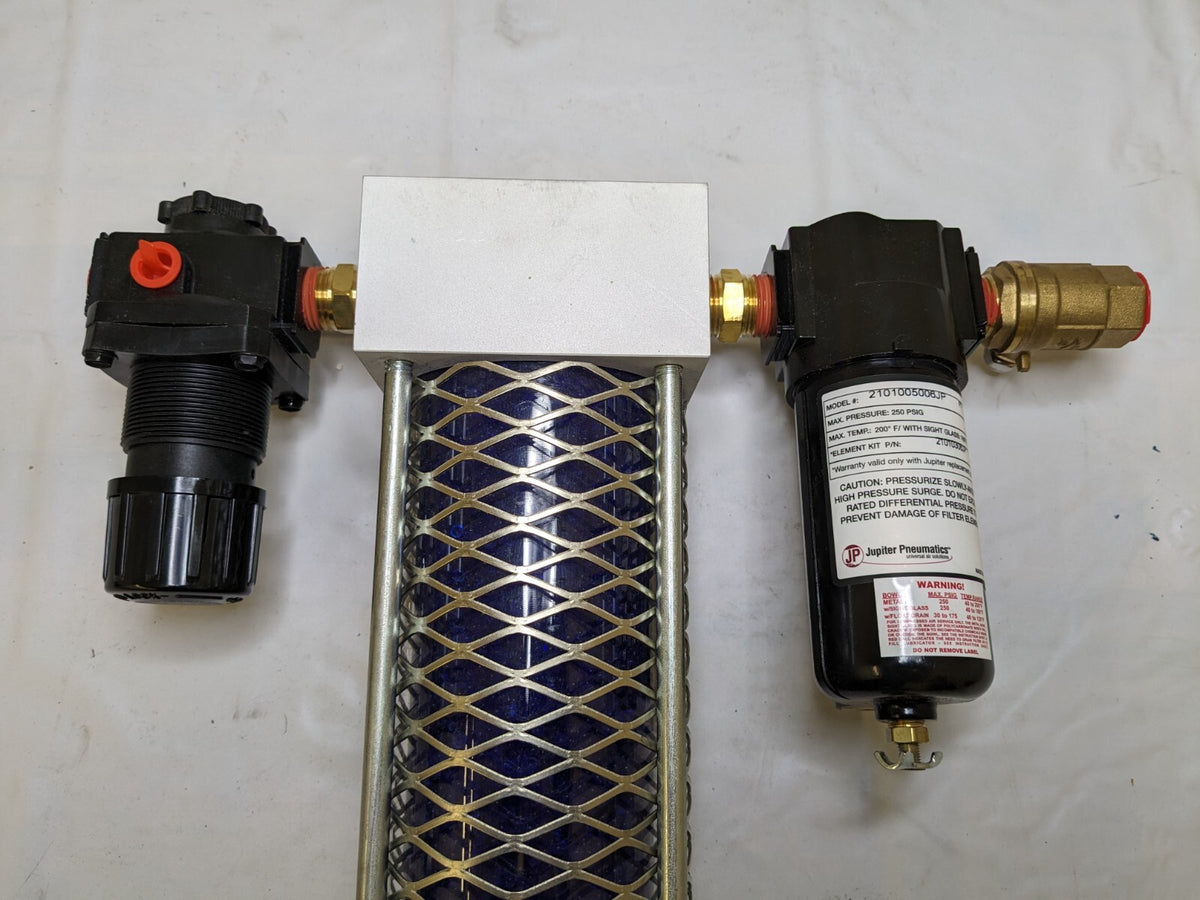 Jupiter Pneumatics 3 Pc. FRL Filter Regulator Lubricator 40 CFM 1/2" NPT 12