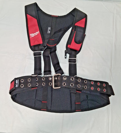 MILWAUKEE Padded Suspension Rig 48-22-8145 & Work Belt 48-22-8140