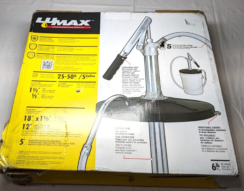 LUMAX  Lever Hand Pump 0.02 Gal/TURN  LX-1300