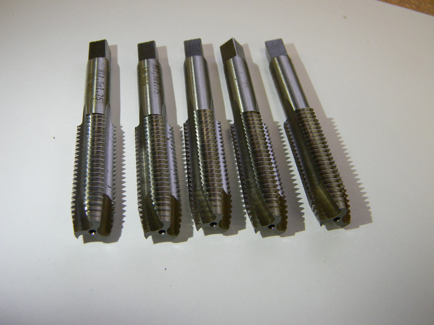 5-Pack Interstate HSS Spiral Pointed Tap 12.5mm x1.75mm 1-5/8" x 3-3/8" 6H 3F