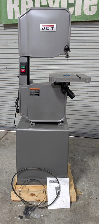JET 14" Metal & Wood Vertical Bandsaw J-8201K 115/230V 1HP  Step Pulley/Gearbox