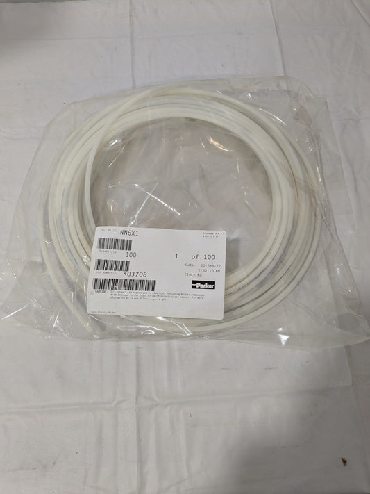 Parker Natural Metric Nylon Tubing 6mm X 4mm X 100' NN6X1